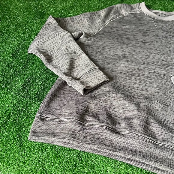 Greg Norman Long Raglan Sleeve Crew Neck Golf Slubbed Fleece Sweatshirt Size M - Picture 4 of 11